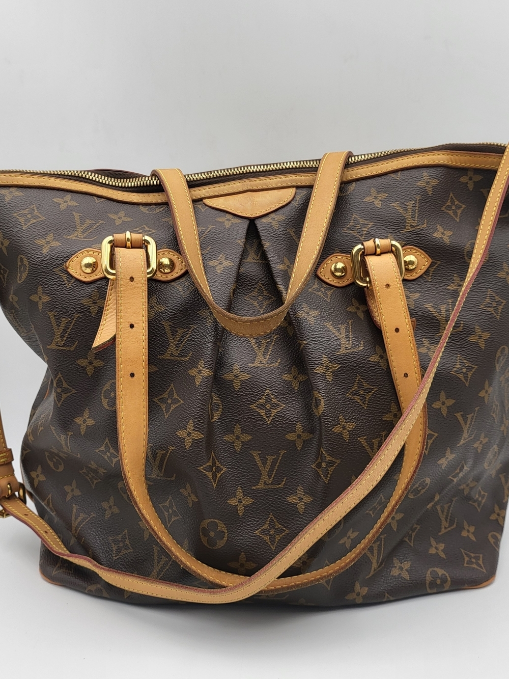 LOUIS VUITTON Monogram Canvas Palermo GM Bag, Authentic !!!